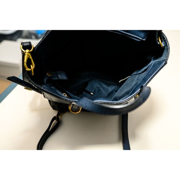 Fossil Camilla Leather Convertible Small Backpack crossbody purse patchwork bag - Picture 8 of 14